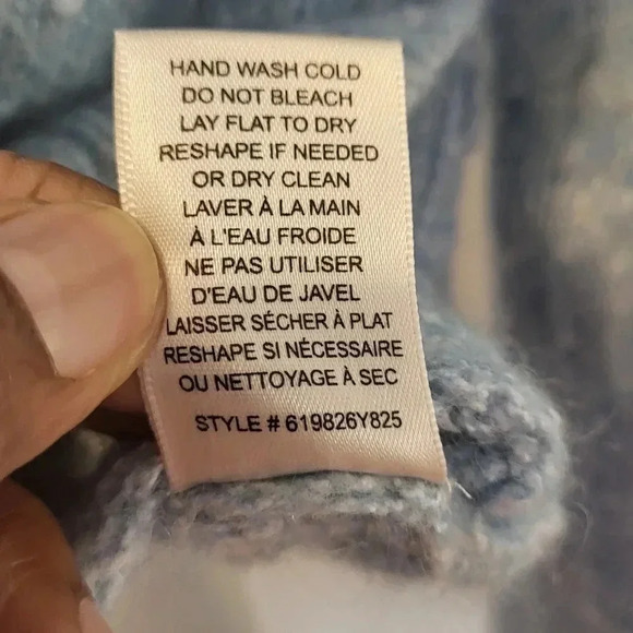 Rebecca Taylor Optic Tweed Texture Alpaca/Wool Blend Mock Neck Sweater(S) - Picture 10 of 10